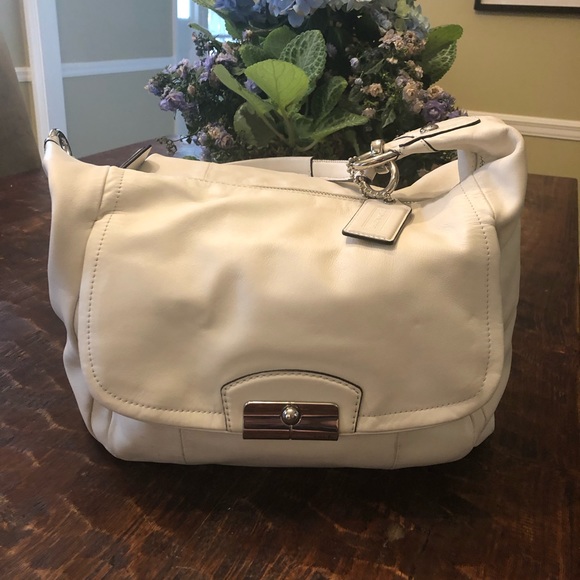 Coach Handbags - Coach Kristin White Hobo